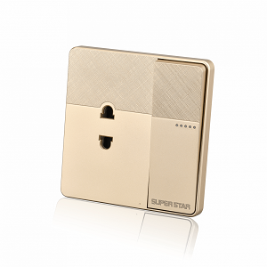 Super Star Gold Ray 2 Pin Socket With Switch