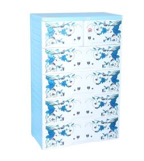 RFL Wardrobe Double 5D KD Deluxe Metal Blue