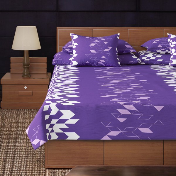 Regal Bed Sheet-310 (Purple Sparkle)