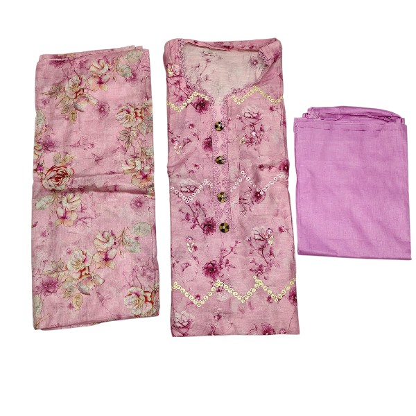 New Exclushive Collection High Qualitiey Cotton Printed Three Piece