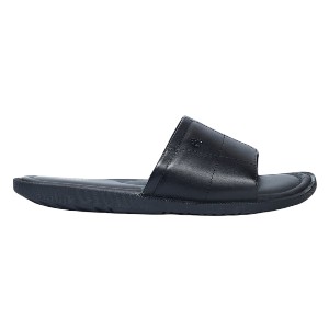 Apex Black Leather Slide for Men