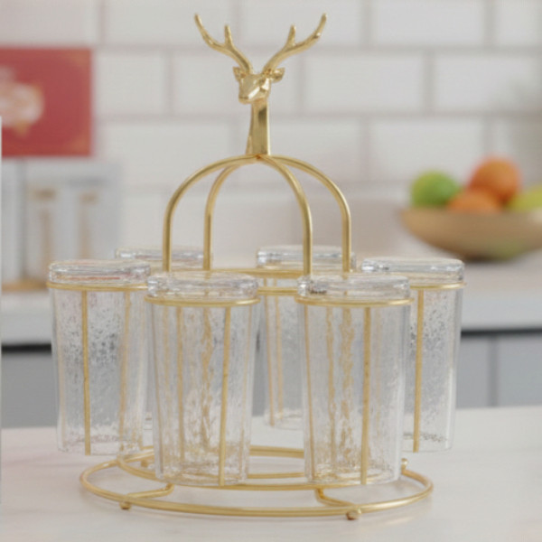 Rotatable Glass Holder Rack