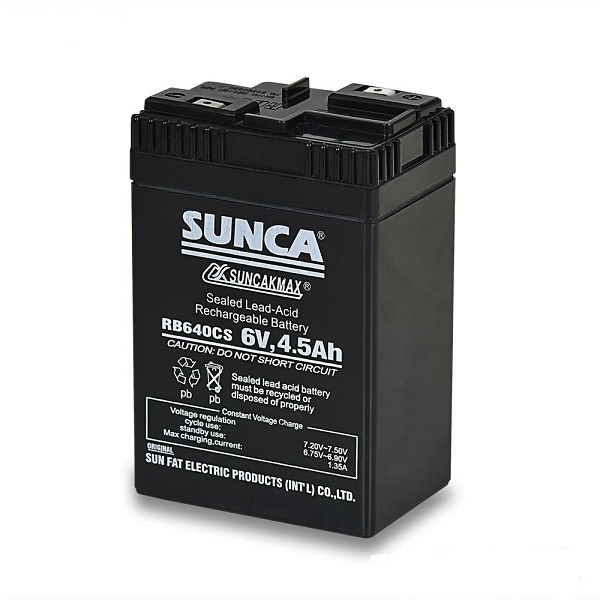Sunca 6V 4.5Ah Rechargeable Battery