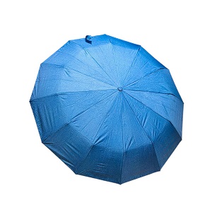 Premium 12-Ribs Automatic Umbrella With Flash Light – Blue