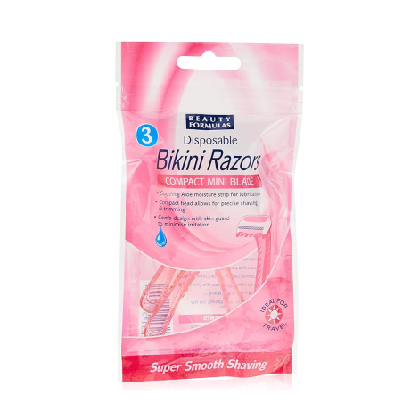 Beauty Formulas Disposable Bikini Razors 3Pcs (UK)