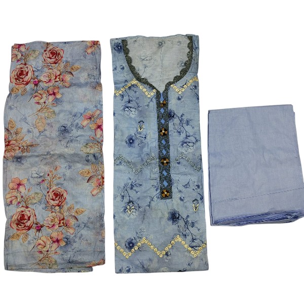 New Exclushive Collection High Qualitiey Cotton Printed Three Piece