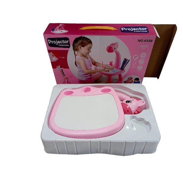 Little Hands Drawing Projector Table for Kids, Trace and Draw Projector Toy with Light