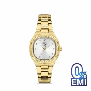Santa Barbara Polo & Racquet Club Quartz Stainless Steel Women’s Watch (SB.1.10404-2)