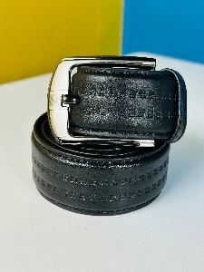 Genuine Leather Belt- Black (GearUp1004)