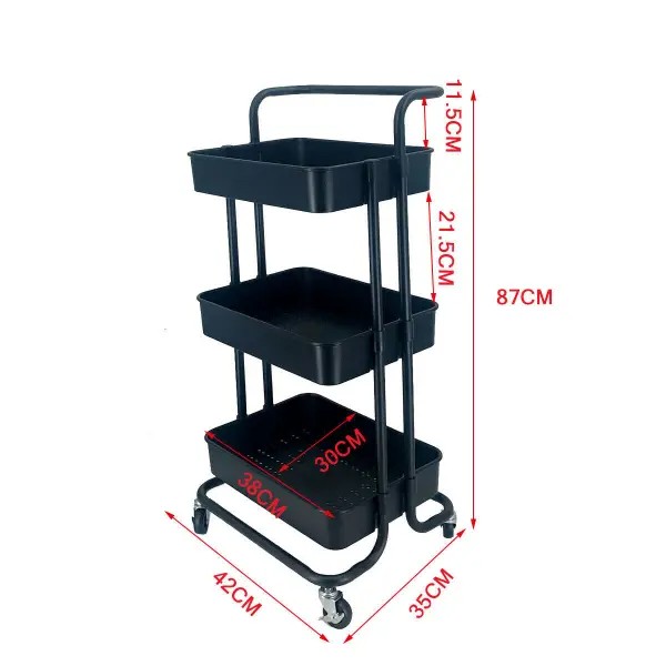 3 Tier Multi-Purpose Trolley