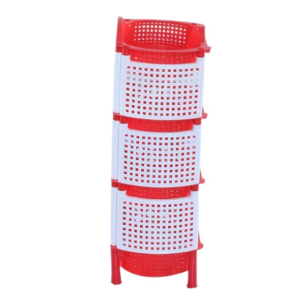 Style Fence Rack 4 Step (Big) - Red & White