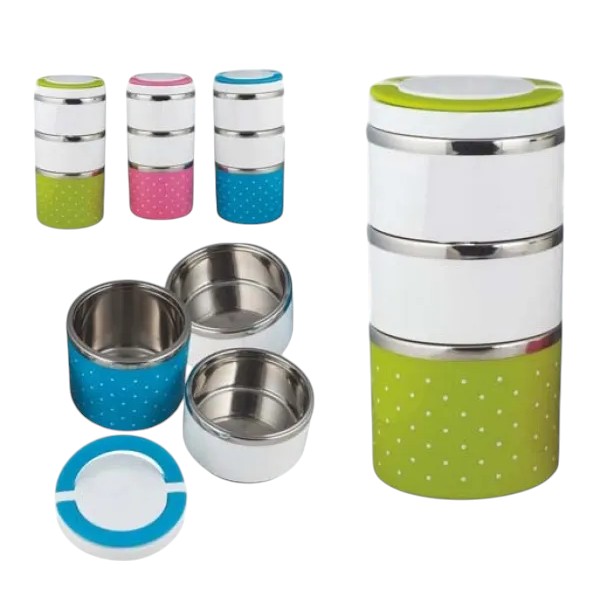 3 Layer Hotpot Lunch Box Stainless Steel Tiffin Box SS Lunch Box