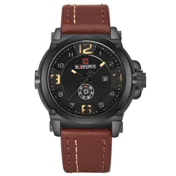 NAVIFORCE 9099 Men 3ATM Waterproof Date Wrist Watch Needle Quartz Movement
