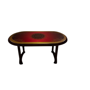 Dining Table 6 Seat Elegant P/L Print Legacy RW