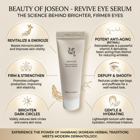 Beauty of Joseon Ginseng + Retinal Revive Eye Serum 10ml (Korea)