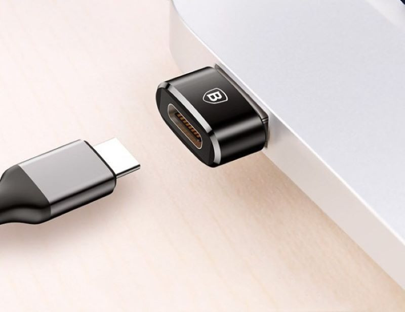 Baseus Converter Adapter Exquisite USB Male to Type C Female Black (CATJQ-A01)