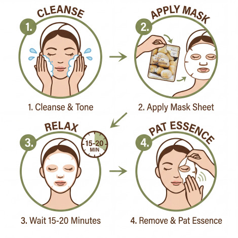 3W Clinic Fresh Potato Mask Sheet 23g (Korea)