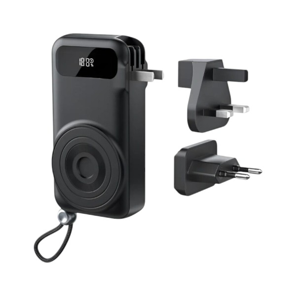 Vention FHXB0 10000mAh 22.5W PD & QC Travel Power Bank – Black