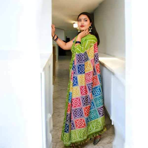 Pure silk with digital print