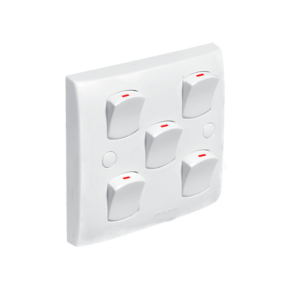 Super Star Slim 5 Gang Switch