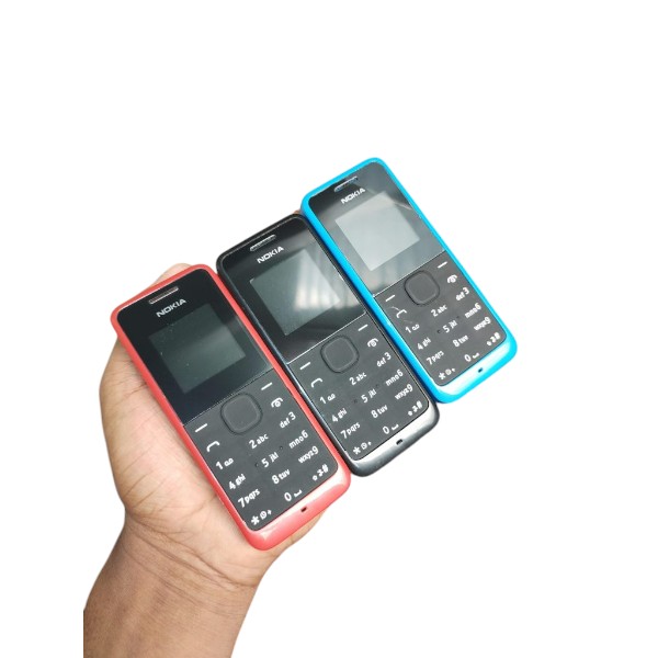 Nokia Asha 105 Single Sim Mobile Phone Black Colour (Refurbished)