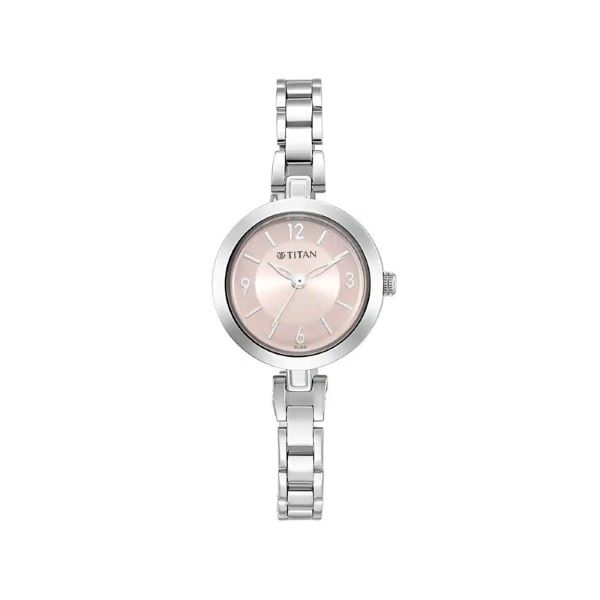 Titan NR2598SM06 Lagan Pink Dial Metal Strap Women Watch