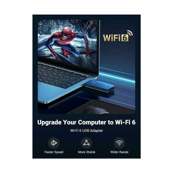 Ugreen CM499 (90340) 1800Mbps Dual Band Wi-Fi 6 USB Adapter