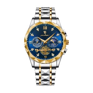 POEDAGAR 996 Luxury Man Luminous Chronograph Watch for Men Stainless Steel Men's Quartz Watches