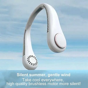 Bladeless Neck Fan Portable Hands-Free Small USB Fan - Rechargeable Battery Operated Personal Mini Cooling Fan, Perfect for Kids, Office, Travel, Sports, Household, Outdoor (Multi color)