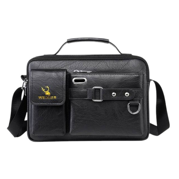 Men's Pu Leather Shoulder Bag (Black shape)