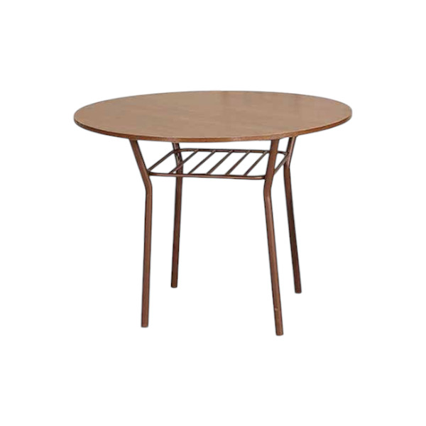 Regal Florence Woody Metal Dining Table | TDH-204-1-2-20