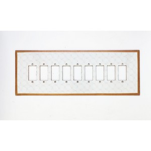 9 Hole Fiber Switch Board White