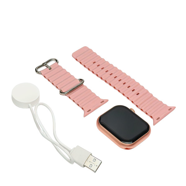 ME 16 Smart Watch 3 strips 2.21 Infinity display Wiewless charging series 10