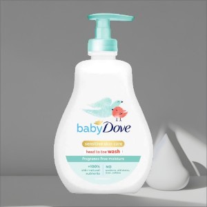 Dove Baby Fragrance Free Moisture Head to Toe Wash 400ml (Poland)