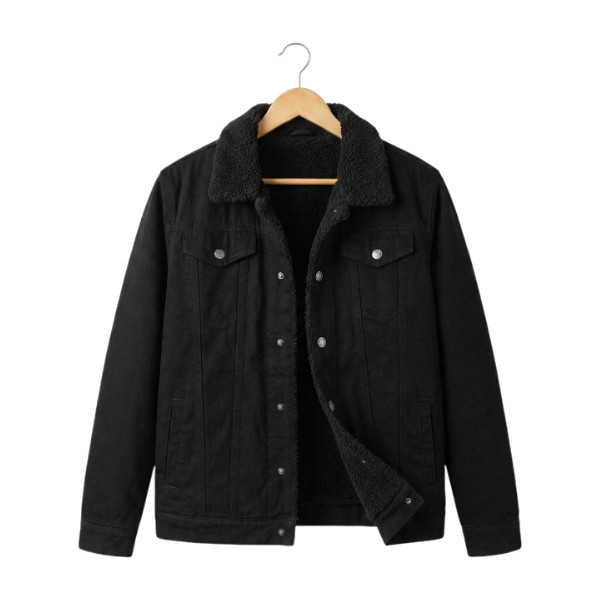 Premium Denim Sherpa Lined Jacket