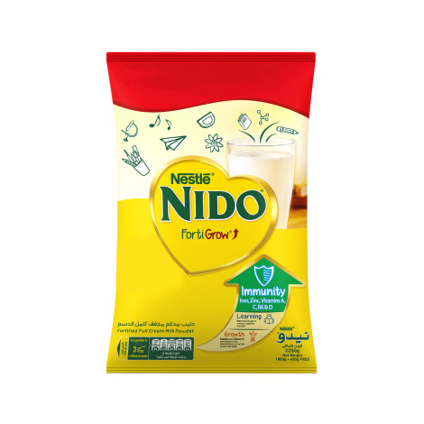 Nastle NIDO Forti Grow Fortified Full Cream Milk Powder 2250g (UAE)