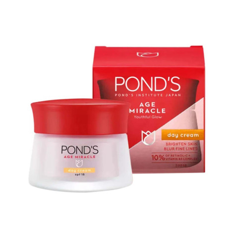 Pond's Age Miracle Youthful Glow SPF 18 PA ++ Day Cream 50 ml (Indonesia)