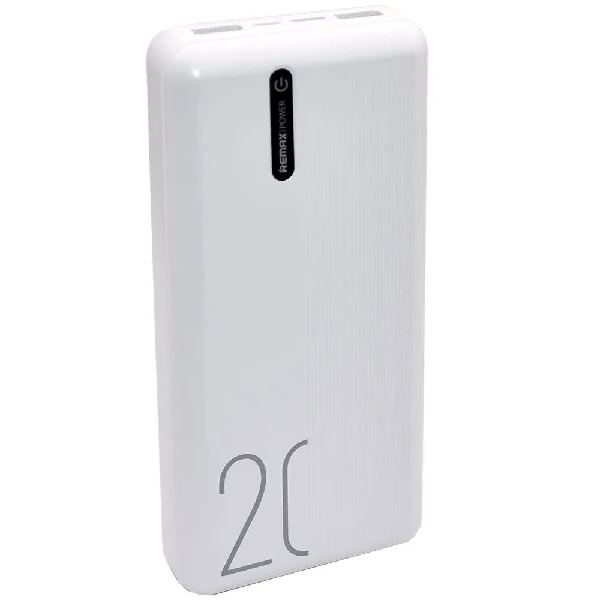 Remax RPP-296 20000mah Fast Charging Power Bank – White Color
