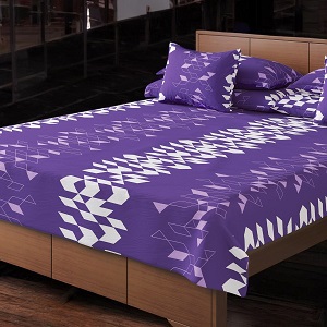Regal Bed Sheet-310 (Purple Sparkle)