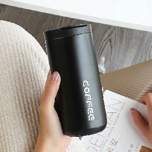 Insulated Thermal Vacuum Coffee Flask -Black Color