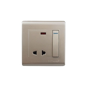 NT blu-ray Primo Golden 10A 2 Pin  MF Socket With Switch