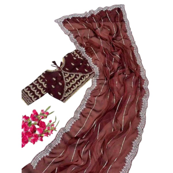New Arrivals Pure soft jorjet saree