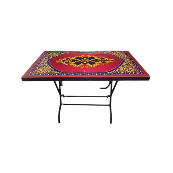 Deco Classic Table 4 Seat S/L Print Stone Black