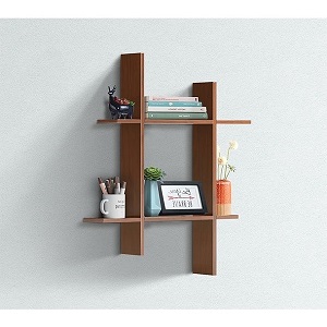 Regal Wooden Wall Hanging Shelf