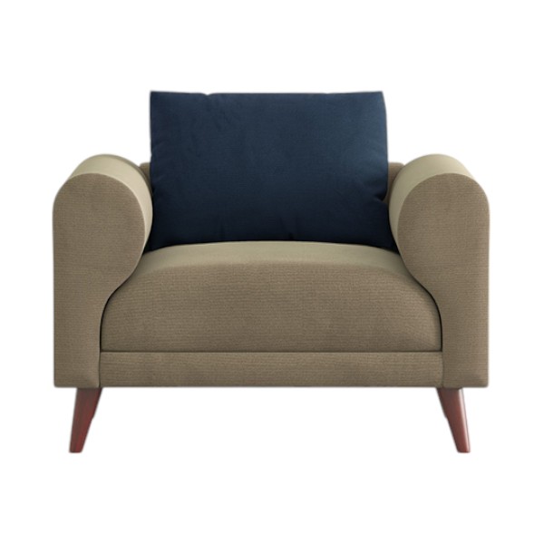 Regal WOODEN SINGLE SOFA- TOKYO SSC-368-3-1-20 (Fabric- 2161+2166)