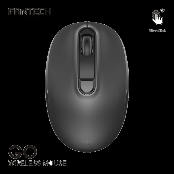 Fantech Go W192 White Silent Wireless Mouse – Black Color