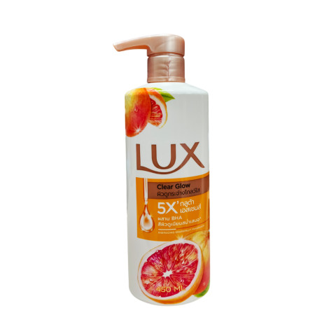 Lux Clear Glow Energizing Grapfruit Fragrance Body Wash 450ml (Thailand)