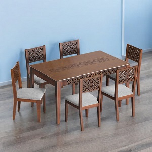 Regal DINING TABLE- PANAM Wooden Dining Table I TDH-344-3-1-20