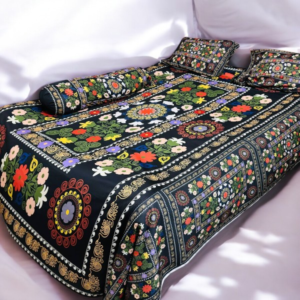 New China Premium 3D Design Bed Sheet