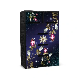 Wardrobe & Almira-Attire Emperor-5D-Stone flower- Pigment Painting